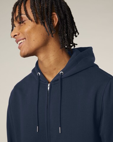 Connector 2.0 - Der Unisex-Zip-Hoodie aus French Terry - French Navy - S bedrucken, Art.-Nr. STSU207C7271S Connector 2.0 - Der Unisex-Zip-Hoodie aus French Terry - French Navy - S bedrucken, Art.-Nr. STSU207C7271S