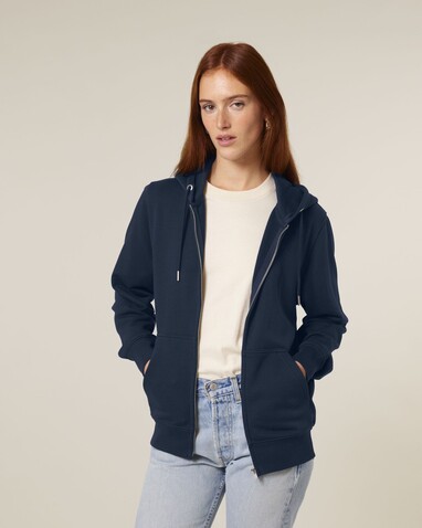 Connector 2.0 - Der Unisex-Zip-Hoodie aus French Terry - French Navy - S bedrucken, Art.-Nr. STSU207C7271S Connector 2.0 - Der Unisex-Zip-Hoodie aus French Terry - French Navy - S bedrucken, Art.-Nr. STSU207C7271S