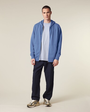 Connector 2.0 - Der Unisex-Zip-Hoodie aus French Terry - Bright Blue - XXS bedrucken, Art.-Nr. STSU207C0532S Connector 2.0 - Der Unisex-Zip-Hoodie aus French Terry - Bright Blue - XXS bedrucken, Art.-Nr. STSU207C0532S