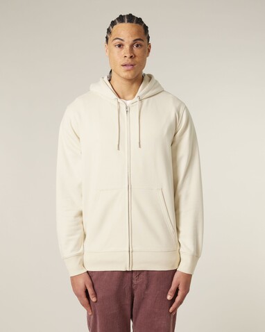 Connector 2.0 - Der Unisex-Zip-Hoodie aus French Terry - Natural Raw - S bedrucken, Art.-Nr. STSU207C0541S