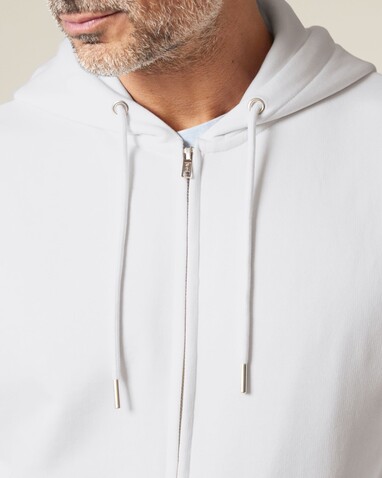 Connector 2.0 - Der Unisex-Zip-Hoodie aus French Terry - White - XS bedrucken, Art.-Nr. STSU207C001XS Connector 2.0 - Der Unisex-Zip-Hoodie aus French Terry - White - XS bedrucken, Art.-Nr. STSU207C001XS