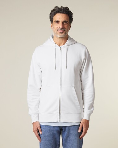 Connector 2.0 - Der Unisex-Zip-Hoodie aus French Terry - White - XXS bedrucken, Art.-Nr. STSU207C0012S