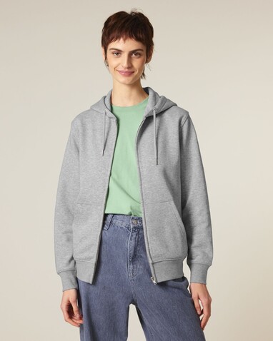 Connector 2.0 - Der Unisex-Zip-Hoodie aus French Terry - Heather Grey - 3XL bedrucken, Art.-Nr. STSU207C2503X Connector 2.0 - Der Unisex-Zip-Hoodie aus French Terry - Heather Grey - 3XL bedrucken, Art.-Nr. STSU207C2503X