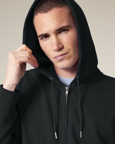 Connector 2.0 - Der Unisex-Zip-Hoodie aus French Terry - Black - 3XL bedrucken, Art.-Nr. STSU207C0023X Connector 2.0 - Der Unisex-Zip-Hoodie aus French Terry - Black - 3XL bedrucken, Art.-Nr. STSU207C0023X