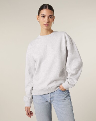 Radder 2.0 - Das Oversized Rundhals-Unisex-Sweatshirt - Cool Heather Grey - XXL bedrucken, Art.-Nr. STSU208C1462X Radder 2.0 - Das Oversized Rundhals-Unisex-Sweatshirt - Cool Heather Grey - XXL bedrucken, Art.-Nr. STSU208C1462X