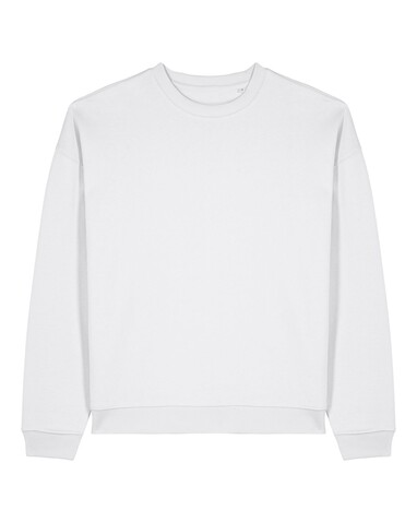 Radder 2.0 - Das Oversized Rundhals-Unisex-Sweatshirt - White - S bedrucken, Art.-Nr. STSU208C0011S