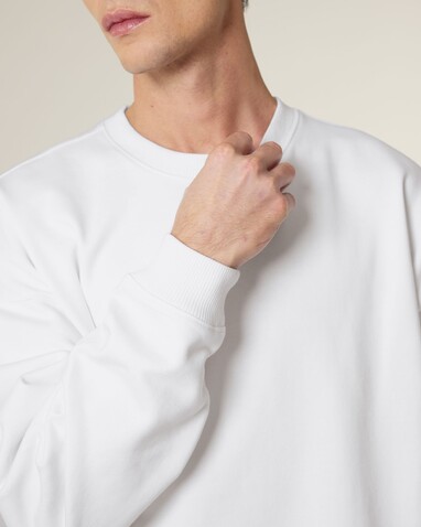 Radder 2.0 - Das Oversized Rundhals-Unisex-Sweatshirt - White - L bedrucken, Art.-Nr. STSU208C0011L Radder 2.0 - Das Oversized Rundhals-Unisex-Sweatshirt - White - L bedrucken, Art.-Nr. STSU208C0011L