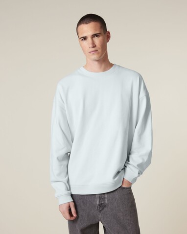 Radder 2.0 - Das Oversized Rundhals-Unisex-Sweatshirt - Blue Ice - M bedrucken, Art.-Nr. STSU208C7281M Radder 2.0 - Das Oversized Rundhals-Unisex-Sweatshirt - Blue Ice - M bedrucken, Art.-Nr. STSU208C7281M