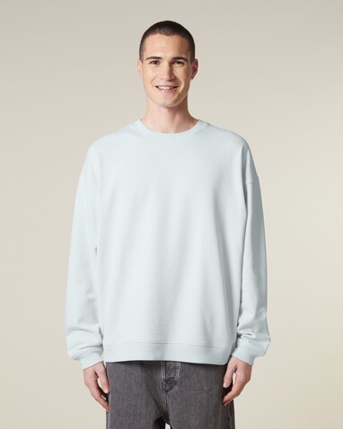 Radder 2.0 - Das Oversized Rundhals-Unisex-Sweatshirt - Blue Ice - S bedrucken, Art.-Nr. STSU208C7281S