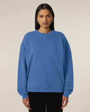 Radder 2.0 - Das Oversized Rundhals-Unisex-Sweatshirt - Mindful Blue - S bedrucken, Art.-Nr. STSU208C7291S