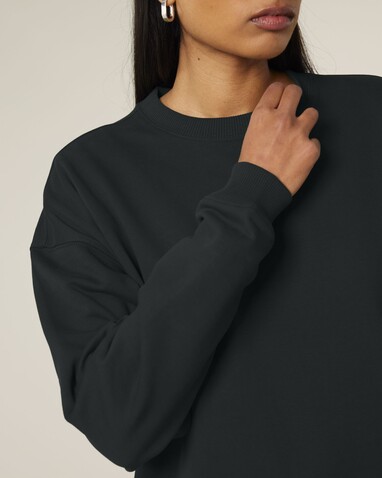 Radder 2.0 - Das Oversized Rundhals-Unisex-Sweatshirt - Black - XXL bedrucken, Art.-Nr. STSU208C0022X