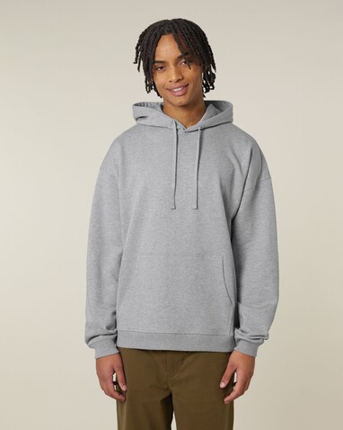 Slammer 2.0 - Der Oversized Unisex-Hoodie - Heather Grey - S bedrucken, Art.-Nr. STSU209C2501S