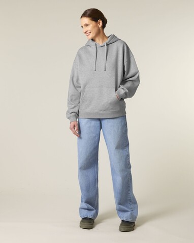 Slammer 2.0 - Der Oversized Unisex-Hoodie - Heather Grey - S bedrucken, Art.-Nr. STSU209C2501S