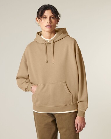 Slammer 2.0 vintage - Der Oversized Garment-Dyed Unisex-Hoodie - G. Dyed Latte - 3XL bedrucken, Art.-Nr. STSU211C7333X