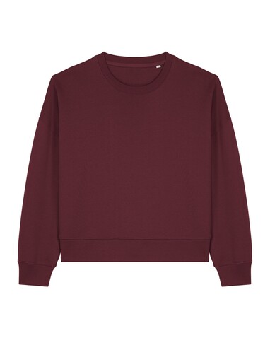 Stella Alma - Das Iconic Damen-Rundhals-Sweatshirt - Burgundy - XXL bedrucken, Art.-Nr. STSW212C2442X