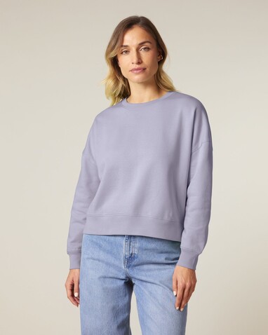 Stella Alma - Das Iconic Damen-Rundhals-Sweatshirt - Lavender - M bedrucken, Art.-Nr. STSW212C0631M