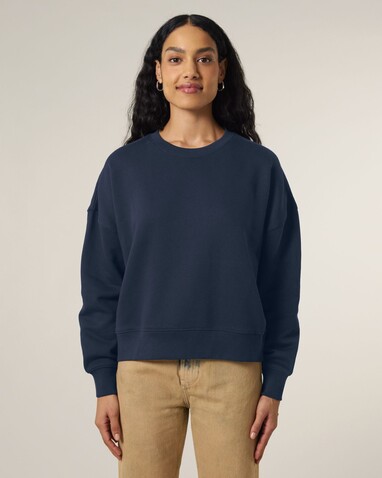 Stella Alma - Das Iconic Damen-Rundhals-Sweatshirt - French Navy - M bedrucken, Art.-Nr. STSW212C7271M