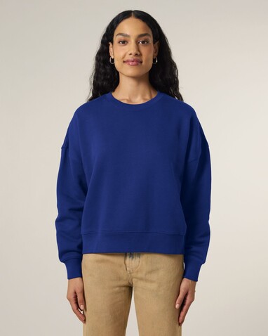 Stella Alma - Das Iconic Damen-Rundhals-Sweatshirt - Worker Blue - L bedrucken, Art.-Nr. STSW212C0881L