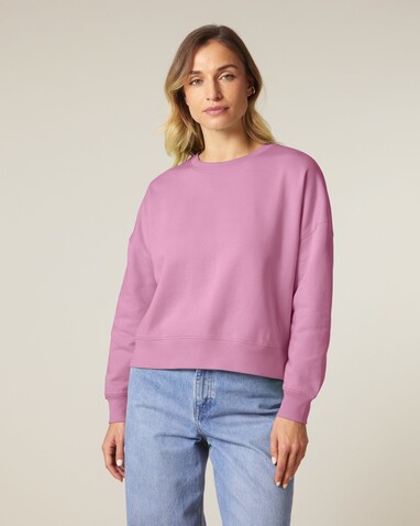 Stella Alma - Das Iconic Damen-Rundhals-Sweatshirt - Bubble Pink - XXL bedrucken, Art.-Nr. STSW212C1292X