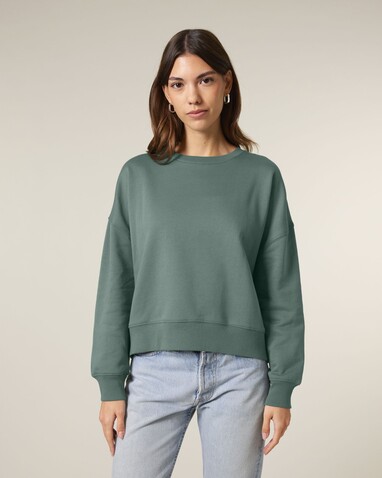 Stella Alma - Das Iconic Damen-Rundhals-Sweatshirt - Green Bay - XL bedrucken, Art.-Nr. STSW212C1441X