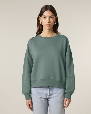 Stella Alma - Das Iconic Damen-Rundhals-Sweatshirt - Green Bay - XL bedrucken, Art.-Nr. STSW212C1441X