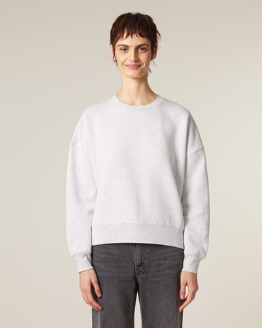 Stella Alma - Das Iconic Damen-Rundhals-Sweatshirt - Cool Heather Grey - M bedrucken, Art.-Nr. STSW212C1461M