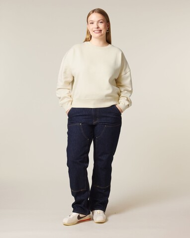 Stella Alma - Das Iconic Damen-Rundhals-Sweatshirt - Natural Raw - XS bedrucken, Art.-Nr. STSW212C054XS