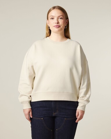 Stella Alma - Das Iconic Damen-Rundhals-Sweatshirt - Natural Raw - M bedrucken, Art.-Nr. STSW212C0541M
