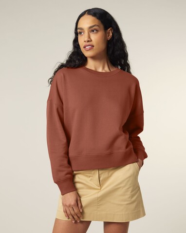 Stella Alma - Das Iconic Damen-Rundhals-Sweatshirt - Heritage Brown - XS bedrucken, Art.-Nr. STSW212C730XS