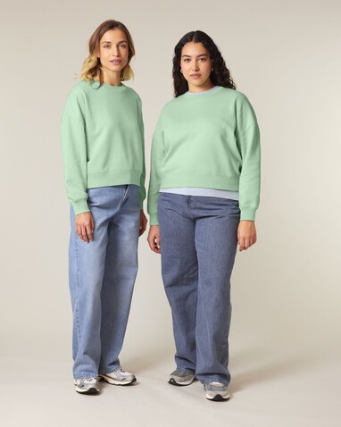 Stella Alma - Das Iconic Damen-Rundhals-Sweatshirt - Misty Jade - XL bedrucken, Art.-Nr. STSW212C7351X