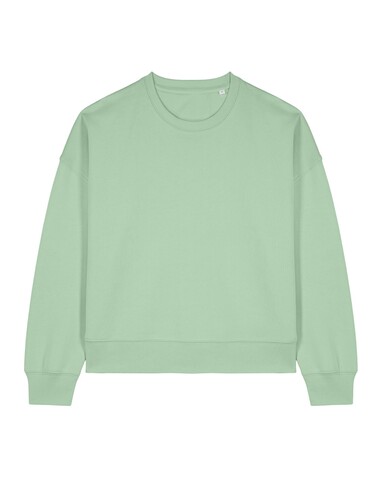 Stella Alma - Das Iconic Damen-Rundhals-Sweatshirt - Misty Jade - M bedrucken, Art.-Nr. STSW212C7351M