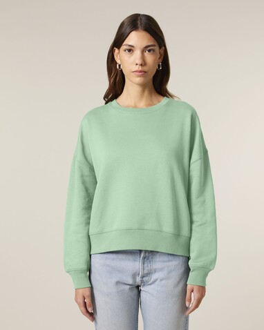 Stella Alma - Das Iconic Damen-Rundhals-Sweatshirt - Misty Jade - XS bedrucken, Art.-Nr. STSW212C735XS