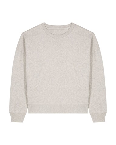 Stella Alma - Das Iconic Damen-Rundhals-Sweatshirt - Heather Haze - XXL bedrucken, Art.-Nr. STSW212C7312X