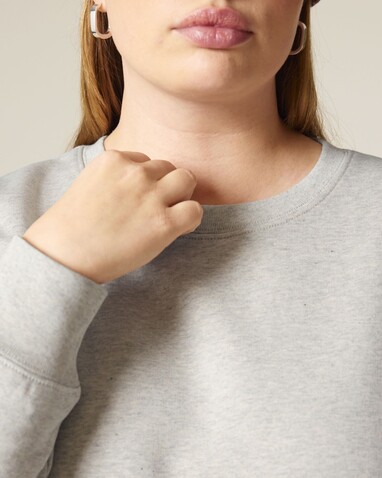 Stella Alma - Das Iconic Damen-Rundhals-Sweatshirt - Heather Haze - XS bedrucken, Art.-Nr. STSW212C731XS
