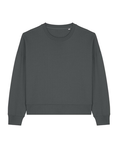 Stella Alma - Das Iconic Damen-Rundhals-Sweatshirt - Anthracite - M bedrucken, Art.-Nr. STSW212C2531M