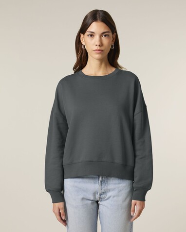 Stella Alma - Das Iconic Damen-Rundhals-Sweatshirt - Anthracite - XL bedrucken, Art.-Nr. STSW212C2531X