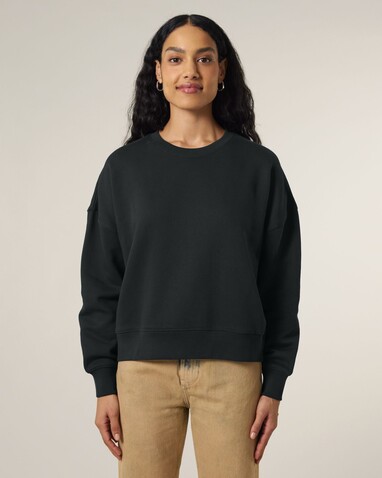 Stella Alma - Das Iconic Damen-Rundhals-Sweatshirt - Black - XS bedrucken, Art.-Nr. STSW212C002XS