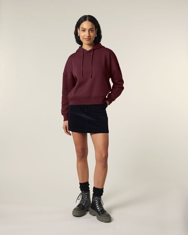 Stella Nora - Der Iconic Damen-Hoodie - Burgundy - S bedrucken, Art.-Nr. STSW213C2441S