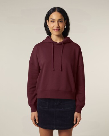 Stella Nora - Der Iconic Damen-Hoodie - Burgundy - S bedrucken, Art.-Nr. STSW213C2441S