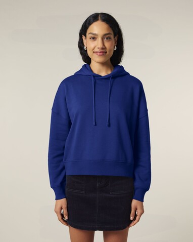 Stella Nora - Der Iconic Damen-Hoodie - Worker Blue - XS bedrucken, Art.-Nr. STSW213C088XS