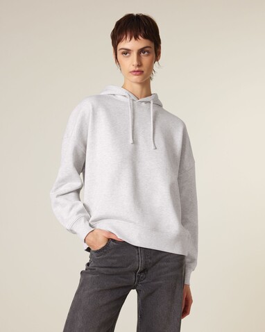 Stella Nora - Der Iconic Damen-Hoodie - Cool Heather Grey - S bedrucken, Art.-Nr. STSW213C1461S