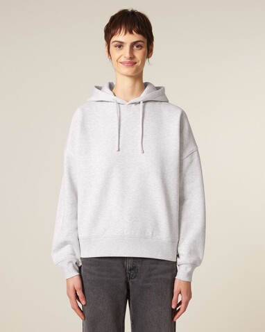 Stella Nora - Der Iconic Damen-Hoodie - Cool Heather Grey - XL bedrucken, Art.-Nr. STSW213C1461X