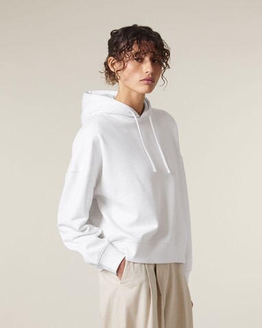 Stella Nora - Der Iconic Damen-Hoodie - White - XS bedrucken, Art.-Nr. STSW213C001XS
