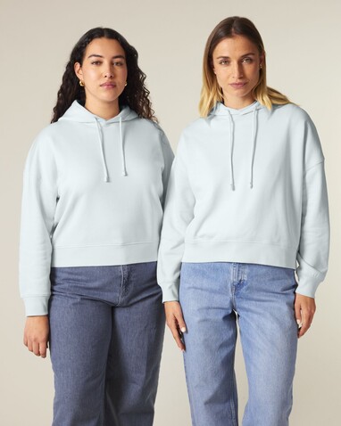 Stella Nora - Der Iconic Damen-Hoodie - Blue Ice - M bedrucken, Art.-Nr. STSW213C7281M