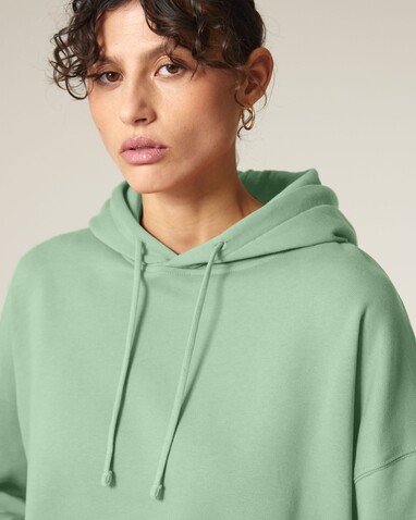 Stella Nora - Der Iconic Damen-Hoodie - Misty Jade - S bedrucken, Art.-Nr. STSW213C7351S