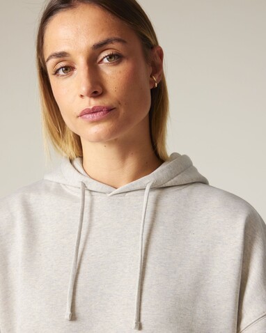 Stella Nora - Der Iconic Damen-Hoodie - Heather Haze - S bedrucken, Art.-Nr. STSW213C7311S