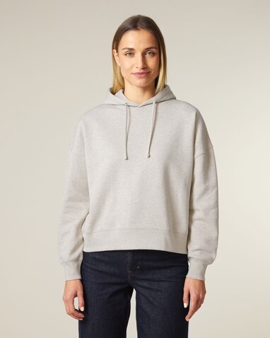Stella Nora - Der Iconic Damen-Hoodie - Heather Haze - XS bedrucken, Art.-Nr. STSW213C731XS