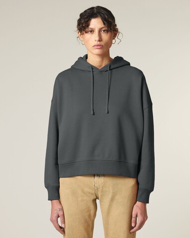 Stella Nora - Der Iconic Damen-Hoodie - Anthracite - XL bedrucken, Art.-Nr. STSW213C2531X