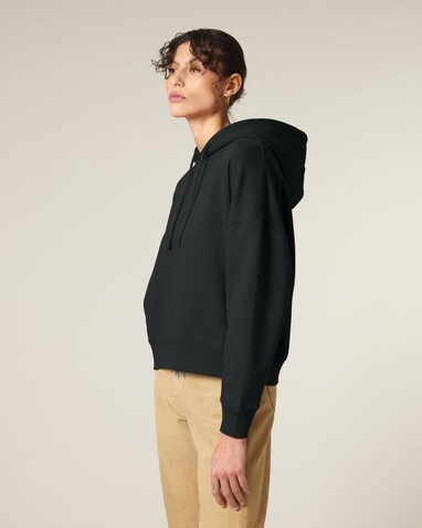 Stella Nora - Der Iconic Damen-Hoodie - Black - L bedrucken, Art.-Nr. STSW213C0021L