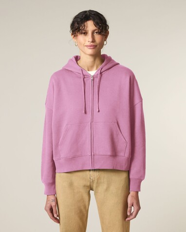 Stella Ida - Der Iconic Damen-Zip-Hoodie - Bubble Pink - M bedrucken, Art.-Nr. STSW214C1291M